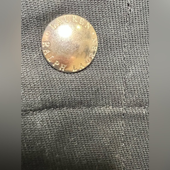 Ralph Lauren black cotton skirt Front pockets. Horseshoe on belt loop Size 8 EUC - Picture 3 of 9